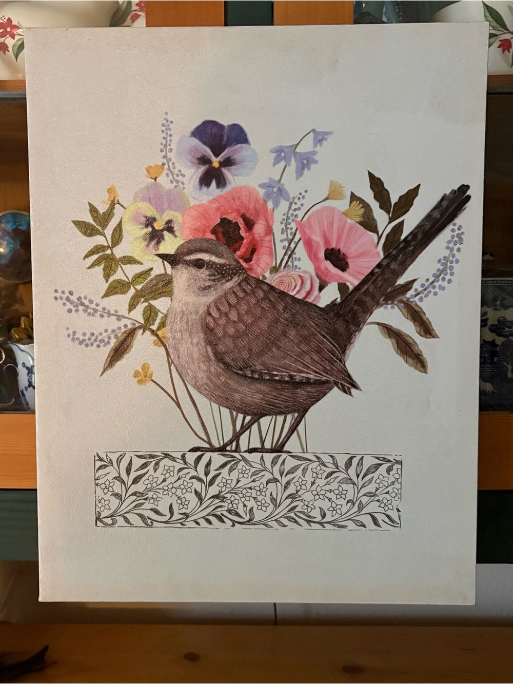 Avian Collage I, by Victoria Borges Canvas Art Print